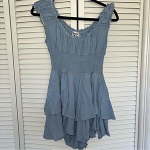 princess polly love galore romper blue